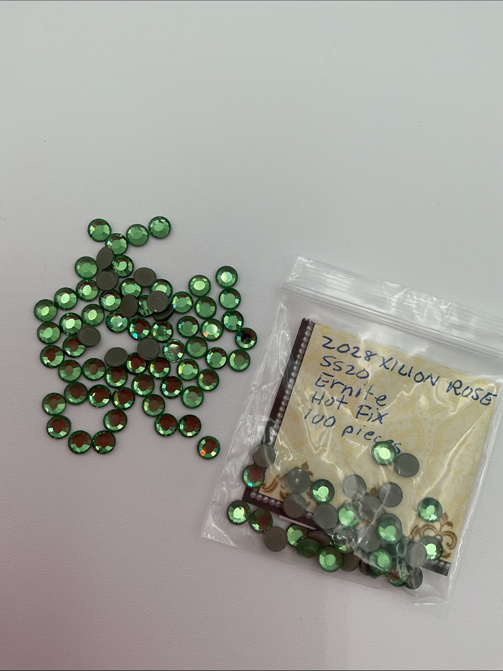 Swarovski • Color: Erinite, 2028 XILION Rose Hotfix Rhinestones